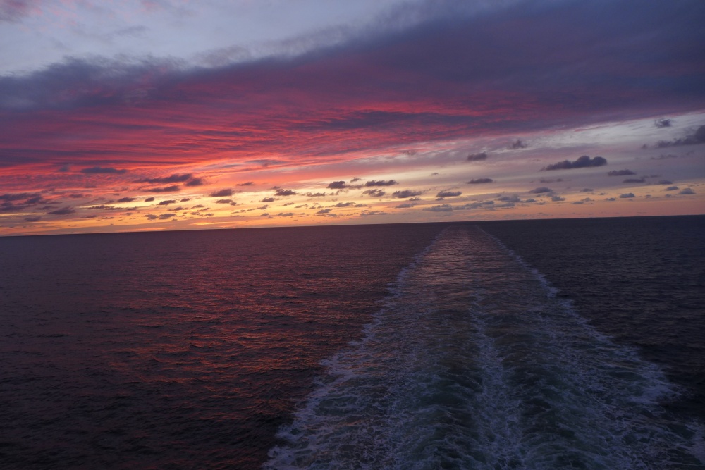 Über die Nordsee nach Hamburg