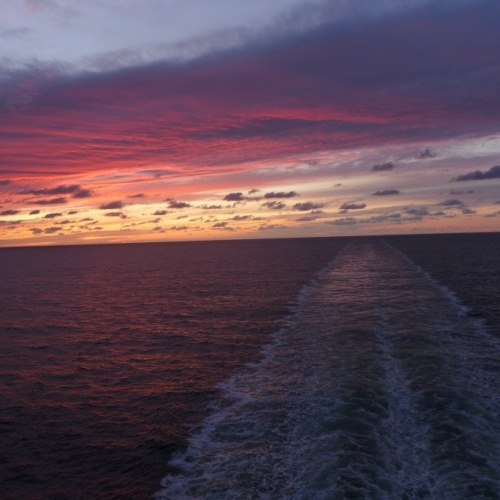 Über die Nordsee nach Hamburg